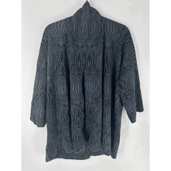 Peruvian Connection Blue Tribal Open Cardigan Women’s XS/S Cotton Wool Silk EUC - Picture 1 of 6